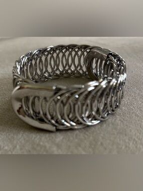 Plunder Silver Loop Link Bracelet